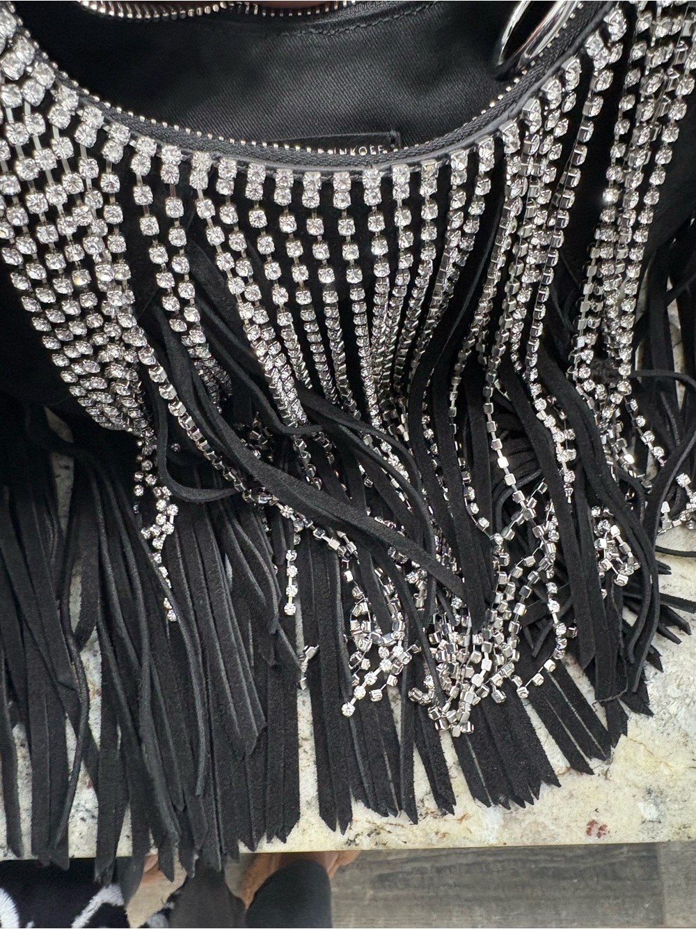 Rebecca Minkoff Black Interior Zip Pouch - Picture 3 of 5